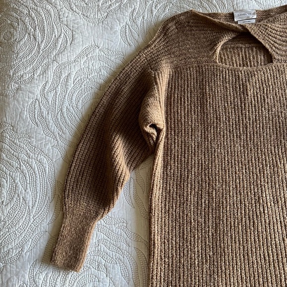 Eleven Six - Beth Baby Alpaca-blend Balloon Sleeve Sweater Dress - Camel - Picture 5 of 12